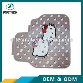 Left And Right Hand Driving Universal Car Floor Mats Hello Kitty Cartoon Pattern