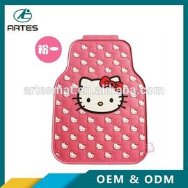 Left And Right Hand Driving Universal Car Floor Mats Hello Kitty Cartoon Pattern